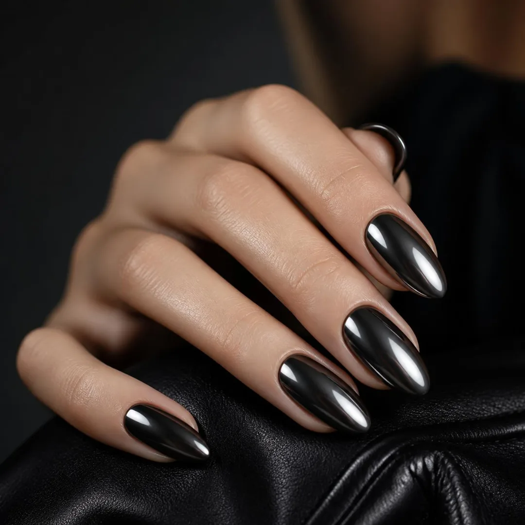 punto-aries-revista-digital-marketing-arte-nail-art -nspiration-the-high-priestess-visual-universe-black-chrome-1